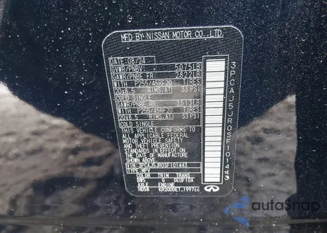 2025 Infiniti Qx55 Luxe Awd z USA, uszkodzony, nr VIN 3PCAJ5JR0SF101443